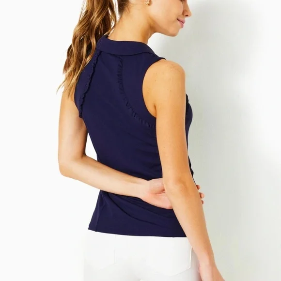 Lilly Pulitzer Navy Sleeveless Top - Picture 3 of 4